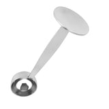 Dual purpose Stainless Steel Tamping Measuring Coffee Bean Powder Spoon Scoop