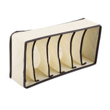 Portable Foldable Durable Divider Storage Box Case Container for Bra Underwear Sock(6 Grids)