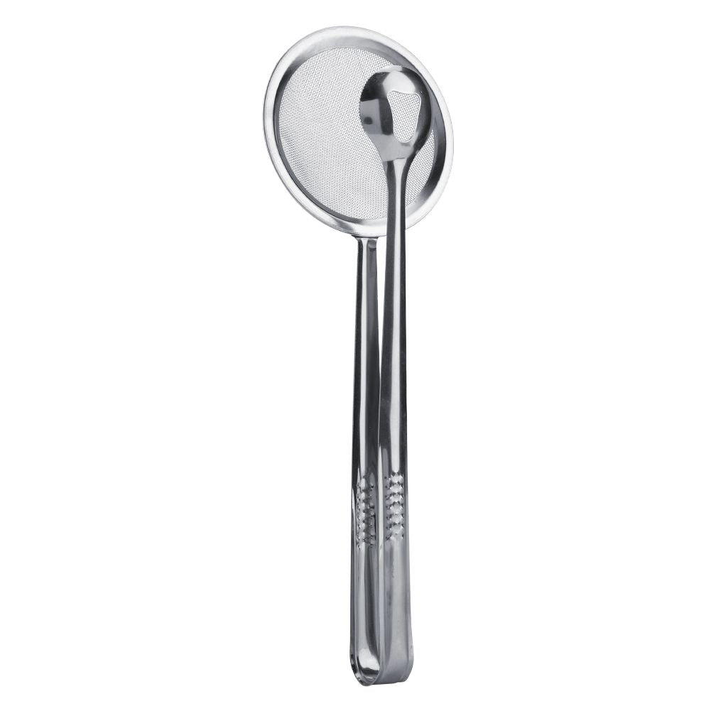 Stainless Steel Hot Pot Tong Fried Food Clip Oil Filter Strainer Mesh