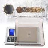3kg/1g Precise Digital Electronic Kitchen Scale Stainless Steel Food Baking Weighing Balance - Side View