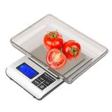 3kg/1g Precise Digital Electronic Kitchen Scale Stainless Steel Food Baking Weighing Balance - Top-Down View