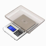 3kg/1g Precise Digital Electronic Kitchen Scale Stainless Steel Food Baking Weighing Balance - Rear View
