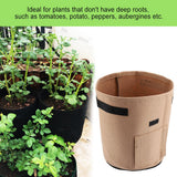 Breathable Potato Tomato Planting Bag Outdoor Garden Vegetable Plant Growth Bag(Brown)