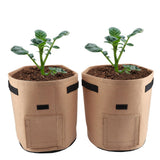 Breathable Potato Tomato Planting Bag Outdoor Garden Vegetable Plant Growth Bag(Brown) - 45-Degree Angle