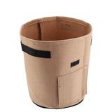 Breathable Potato Tomato Planting Bag Outdoor Garden Vegetable Plant Growth Bag(Brown) - Low Angle