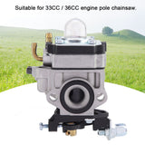 Carburetor Carb for 33CC 36CC Engine Pole Chainsaw Hedge Trimmer Replacement