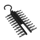 Adlustable Cross X Tie Rack Belt Scarves Hook Hanger Holder Organizer - 45-Degree Angle
