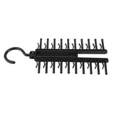 Adlustable Cross X Tie Rack Belt Scarves Hook Hanger Holder Organizer - Close-Up Angle