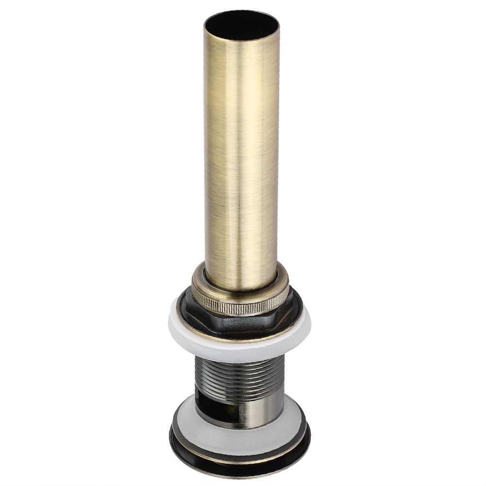 G1 1/4" Brass Bathroom Basin Sink Pop Up Drain Assembly with Over flow (Green Bronze)