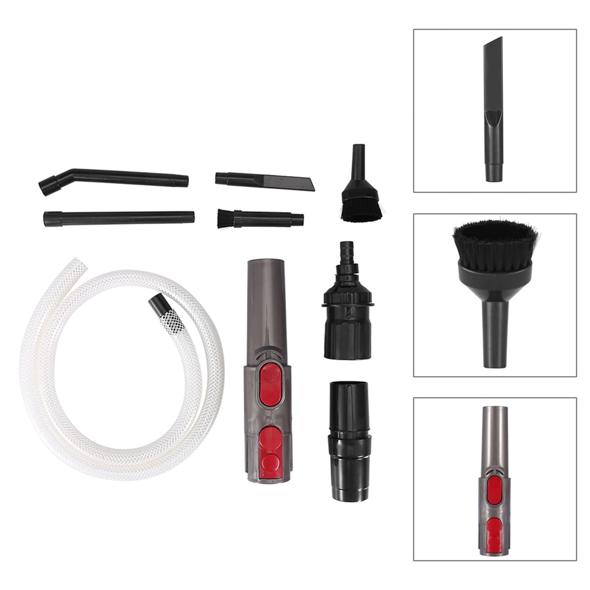 9Pcs Mini Micro Vacuum Cleaners Adapter Tool Car Vehicle Cleaning Kit