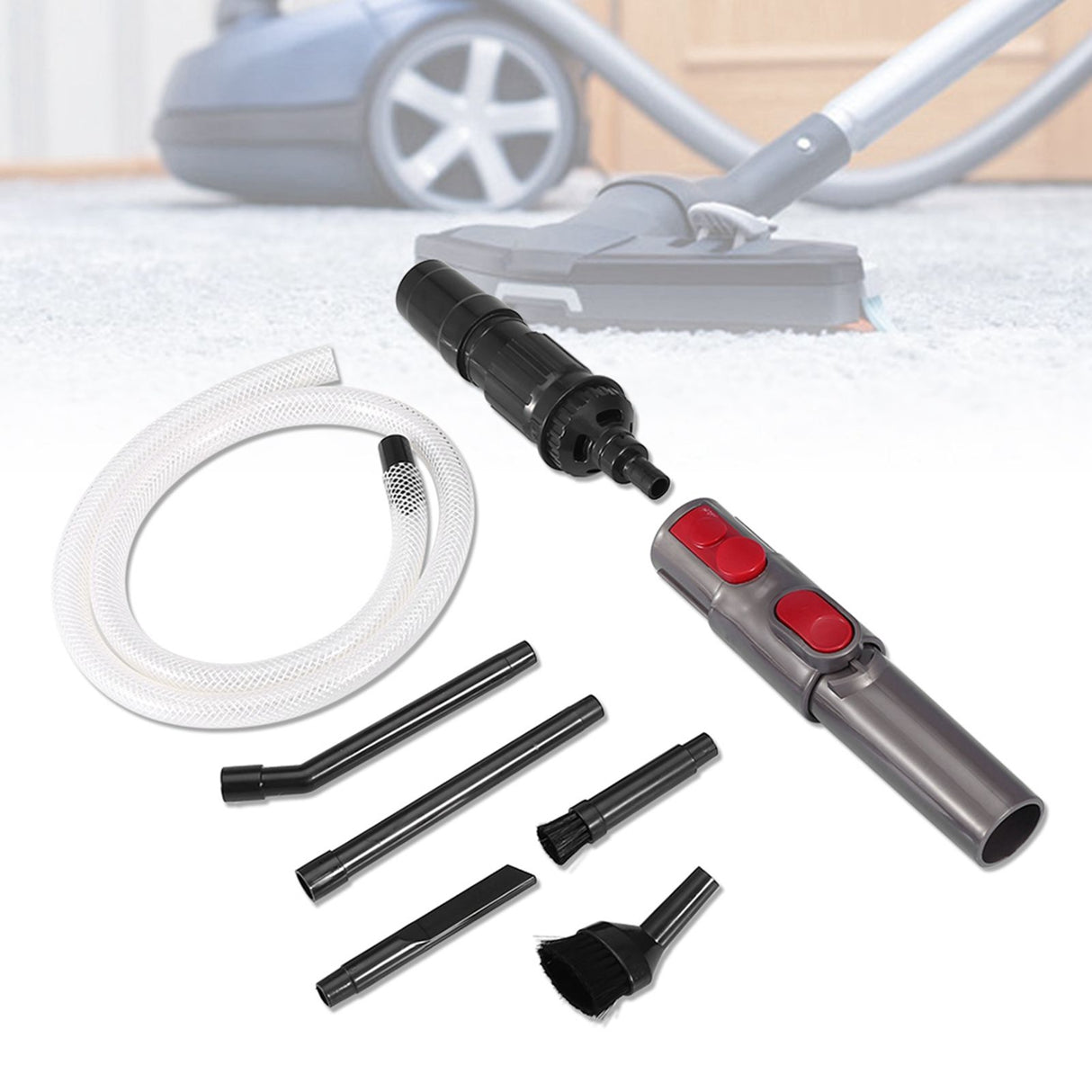 9Pcs Mini Micro Vacuum Cleaners Adapter Tool Car Vehicle Cleaning Kit