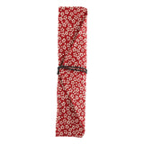 Japanese Style Reusable Bamboo Dinnerware Set Tableware Kit (Red Storage Bag Only) - Close-Up Angle