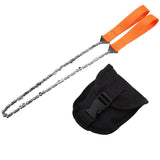 Portable Handheld Survival Chain Saw Emergency Chainsaw with Bag Camping Hiking Tool - Side View