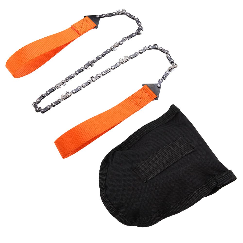 Portable Handheld Survival Chain Saw Emergency Chainsaw with Bag Camping Hiking Tool