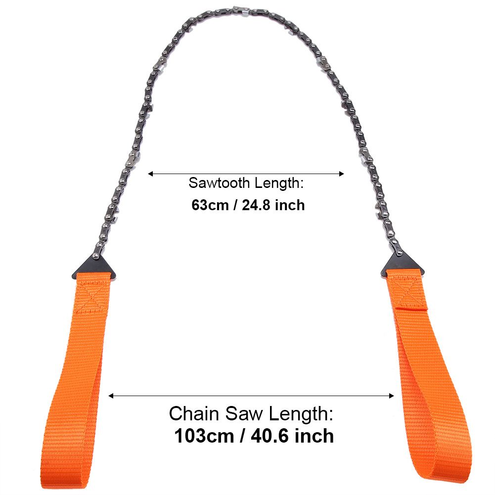 Portable Handheld Survival Chain Saw Emergency Chainsaw with Bag Camping Hiking Tool