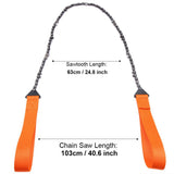 Portable Handheld Survival Chain Saw Emergency Chainsaw with Bag Camping Hiking Tool