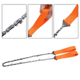 Portable Handheld Survival Chain Saw Emergency Chainsaw with Bag Camping Hiking Tool