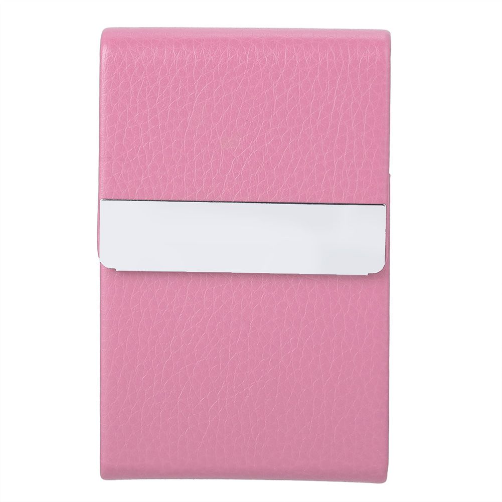 Fashionable Cigar Cigarette Case Tobacco Lighter Holder PU Leather Storage Box Rosy