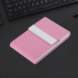 Fashionable Cigar Cigarette Case Tobacco Lighter Holder PU Leather Storage Box Rosy