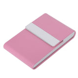 Fashionable Cigar Cigarette Case Tobacco Lighter Holder PU Leather Storage Box Rosy - Extra Image