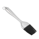 Stainless Steel BBQ Oil Brush Basting Pastry Cake Baking Brush - Front View