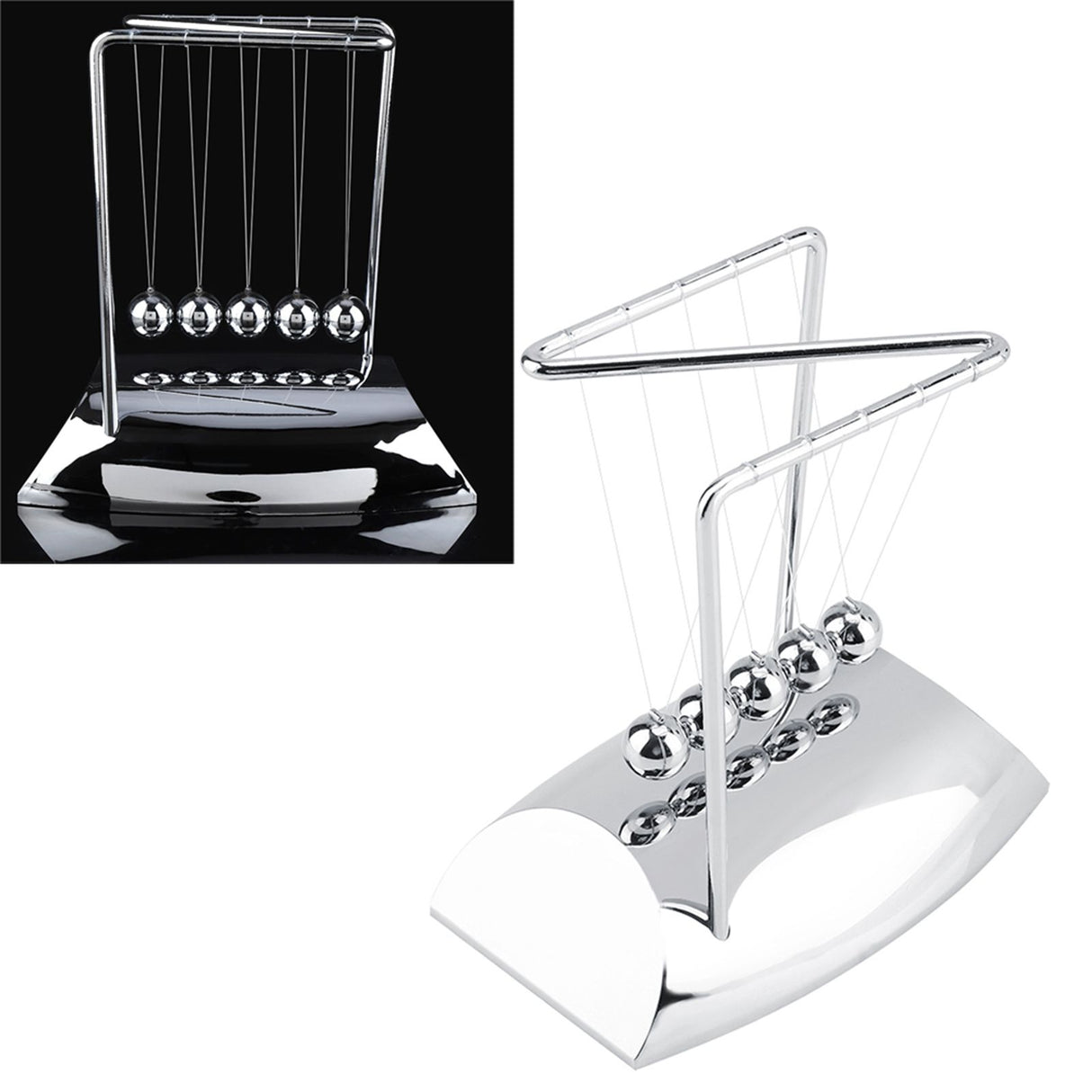 Newton's Cradle Balance Steel Balls Physics Science Pendulum Ornaments Toy Desk