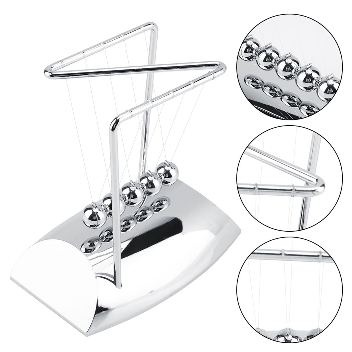 Newton's Cradle Balance Steel Balls Physics Science Pendulum Ornaments Toy Desk