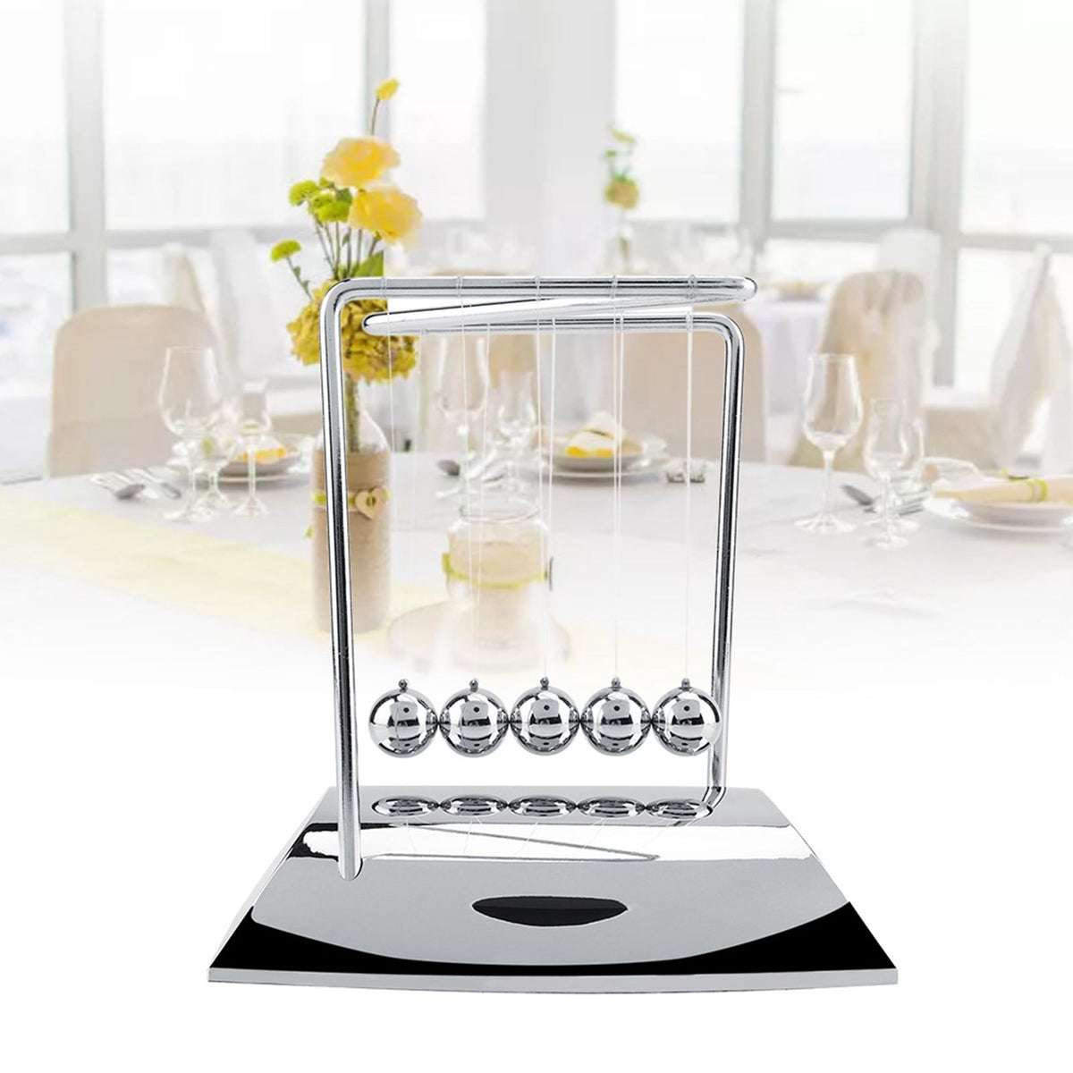 Newton's Cradle Balance Steel Balls Physics Science Pendulum Ornaments Toy Desk