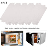 5PCS Microwave Oven Mica Plate Sheet Replacement Repairing Accessory - Side View