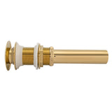 G1 1/4" Brass Bathroom Basin Sink Pop Up Drain Assembly NOn Overflow (Titanium Chrome Plating)
