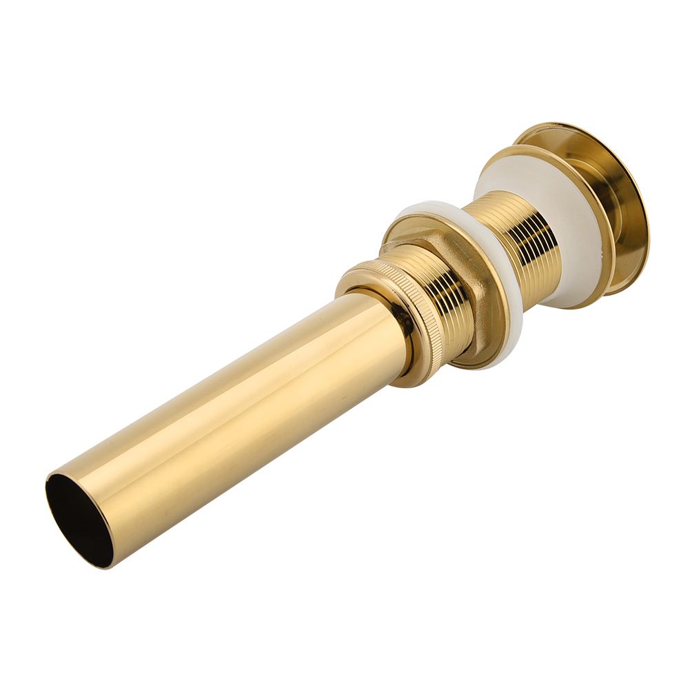 G1 1/4" Brass Bathroom Basin Sink Pop Up Drain Assembly NOn Overflow (Titanium Chrome Plating)