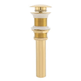 G1 1/4" Brass Bathroom Basin Sink Pop Up Drain Assembly NOn Overflow (Titanium Chrome Plating)