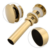 G1 1/4" Brass Bathroom Basin Sink Pop Up Drain Assembly NOn Overflow (Titanium Chrome Plating)