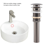 G1 1/4" Brass Bathroom Basin Sink Pop Up Drain Assembly NOn Overflow (ORB)