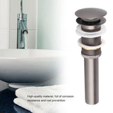 G1 1/4" Brass Bathroom Basin Sink Pop Up Drain Assembly NOn Overflow (ORB)