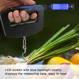 Pocket Size LCD Digital Electronic Hanging Scales Portable Hook Weighing Balance Max. Load 50Kg