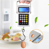 Electronic Fish Hook Scale 50Kg Luggage Weighing 7 in 1 Digital Hanging Scales - Rear View