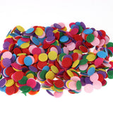 1000pcs Wedding Table Sprinkles Round Shape Multicolor Confetti Sparkling Party Decorations - Front View