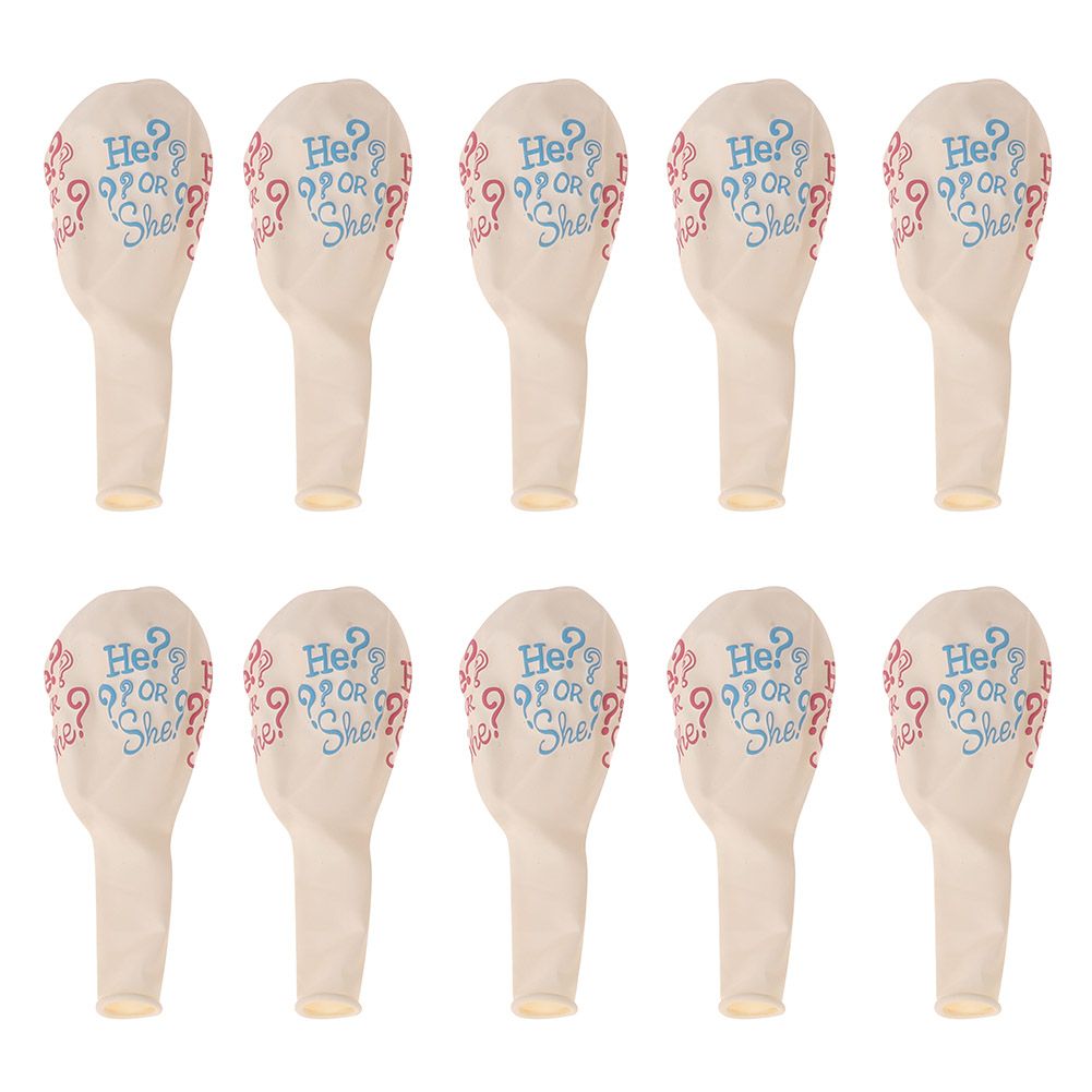 10PCS Cute Print Latex Balloons Set for Baby Child Birthday Party Decoration (3#)