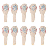 10PCS Cute Print Latex Balloons Set for Baby Child Birthday Party Decoration (3#)