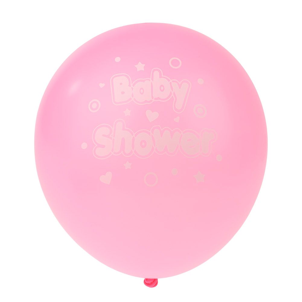 10PCS Cute Print Latex Balloons Set for Baby Child Birthday Party Decoration (6#)