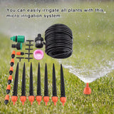 10M DIY Garden Water Drip Irrigation Kit Plant Automatic Watering Set - Rear View