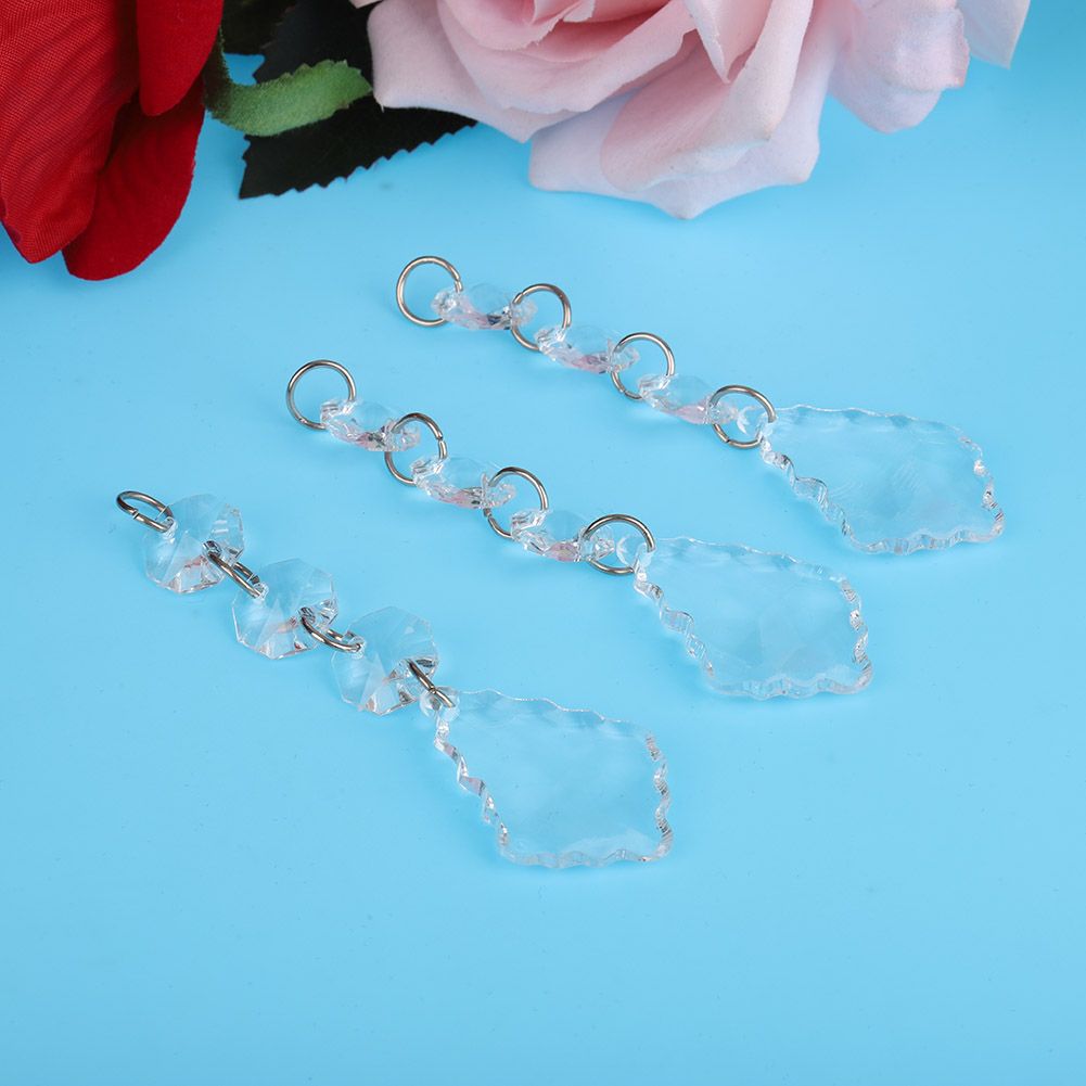 DIY Transparent Acrylic Ball Bead Hanging Pendant Decoration Ornament Accessory (A)