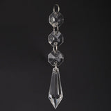 DIY Transparent Acrylic Ball Bead Hanging Pendant Decoration Ornament Accessory (B)