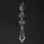 DIY Transparent Acrylic Ball Bead Hanging Pendant Decoration Ornament Accessory (B)