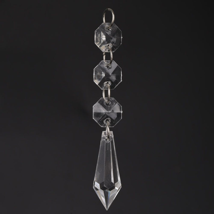 DIY Transparent Acrylic Ball Bead Hanging Pendant Decoration Ornament Accessory (B)