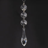 DIY Transparent Acrylic Ball Bead Hanging Pendant Decoration Ornament Accessory (H) - Side View