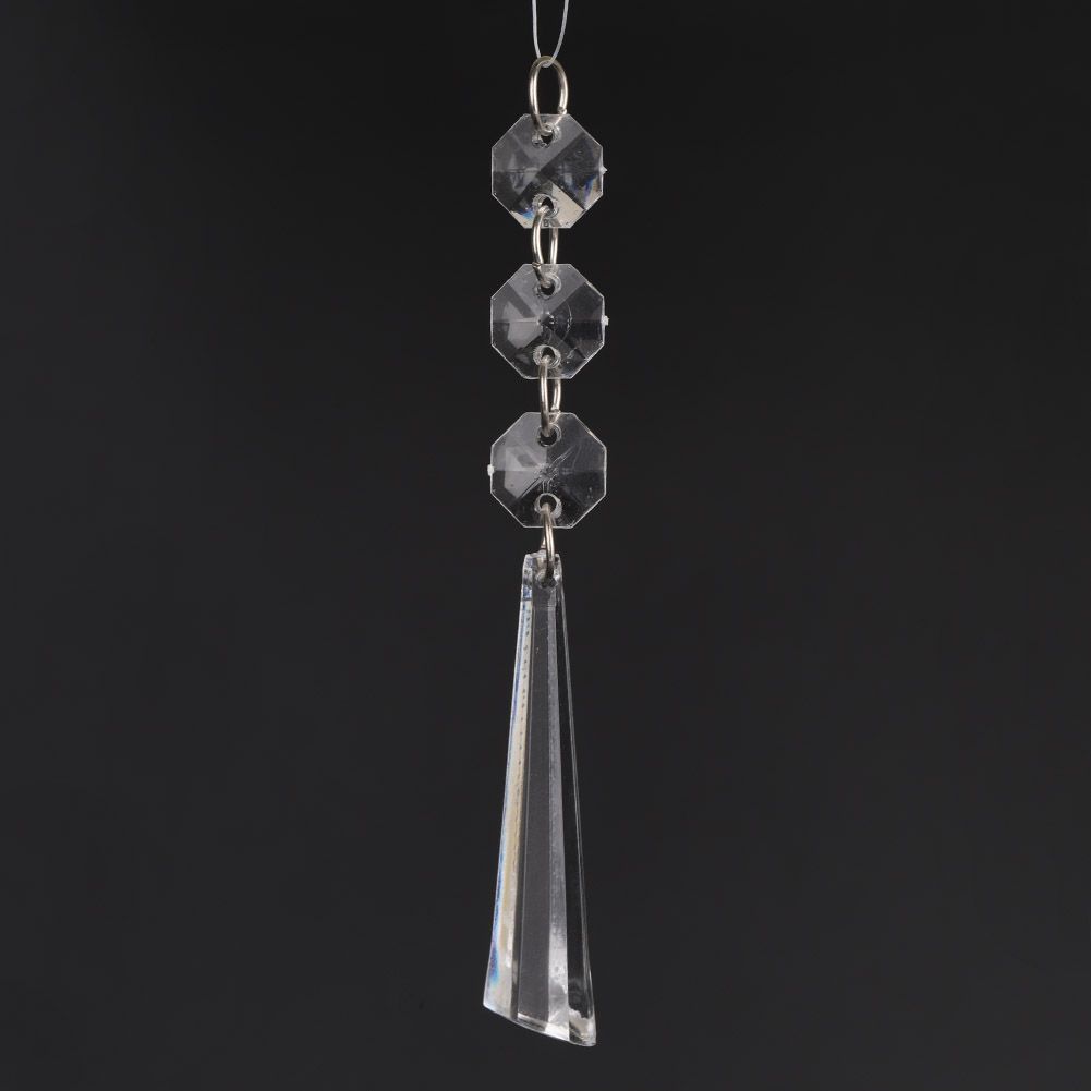 DIY Transparent Acrylic Ball Bead Hanging Pendant Decoration Ornament Accessory (I)