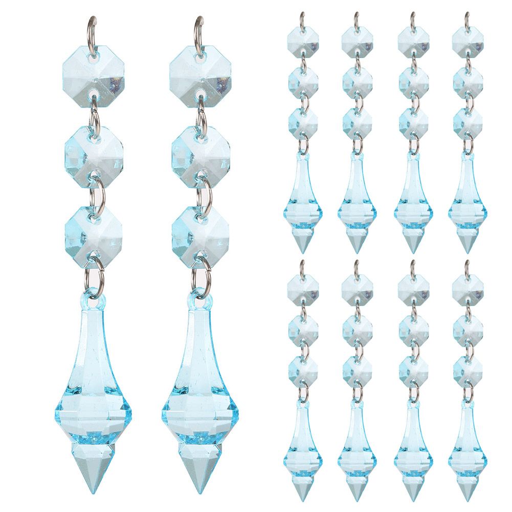 DIY Transparent Acrylic Ball Bead Hanging Pendant Decoration Ornament Accessory (O)