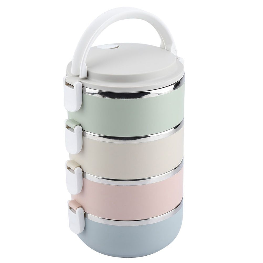 Portable Stainless Steel Lunch Box Container Bento Box Food Container (4 Layers 2800ml)